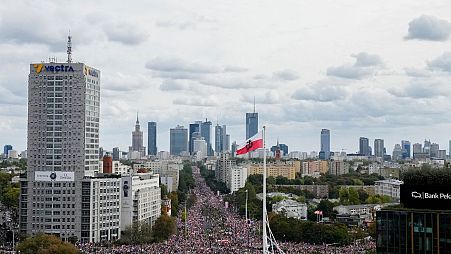 تظاهرات مخالفان دولت لهستان