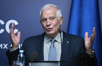 Izraeli zászlót vetítettek az Európai Bizottság központi épületére Brüsszelben 