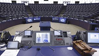 Зал заседаний Европарламента в Страсбурге