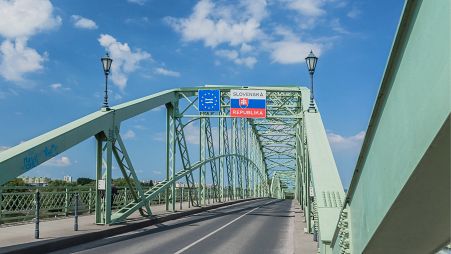 A szlovák-magyar határ Esztergomnál