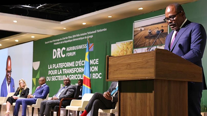 Nicolas Kazadi, ministre des Finances de la RDC, lors du Forum AgriBusiness