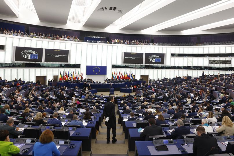 MEPs at the European Parliament plenary in Strasbourg, October 2023