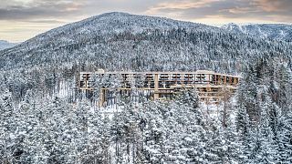  Моят хотел Arbor през зимата. 