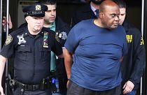 أرشيف: عملية اعتقال فرانك جيمس المتهم بإطلاق النار على مترو مزدحم في نيويورك في نيسان 2022 