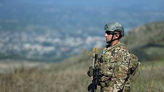 سرباز آذربایجان در قره‌باغ کوهستانی