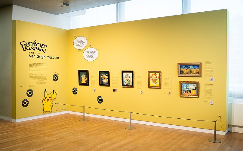 Pokemon x Van Gogh Museum Eevee Art Inspired By Van Gogh Essentials T-Shirt  - Mugteeco