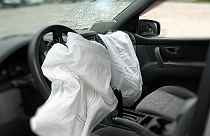 Accident with airbags deployment