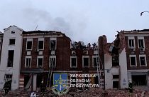 Missile struck building in Kharkiv, north-east Ukraine, October 6th 2023