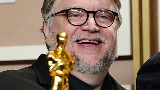 Guillermo del Toro, winner of the award for best animated feature film for "Guillermo del Toro's Pinocchio"