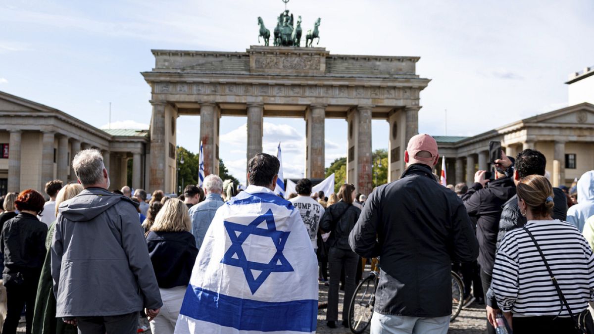 Manifestação de apoio a Israel em Berlim, Alemanha