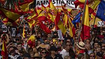 Митинг в Барселоне против плана амнистии каталонским сепаратистам