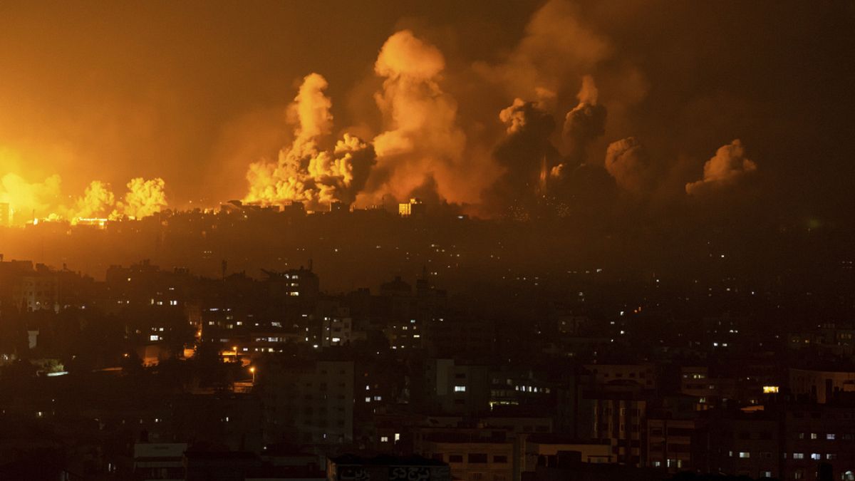 Bombardeos en la Franja de Gaza