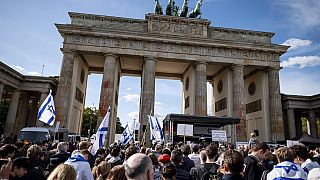 In Berlin haben die Menschen Solidarität mit Israel gezeigt
