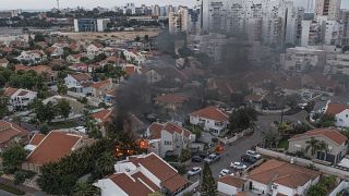 سقوط صواريخ الفصائل الفلسطينية على عسقلان جنوب إسرائيل. 2023/10/07