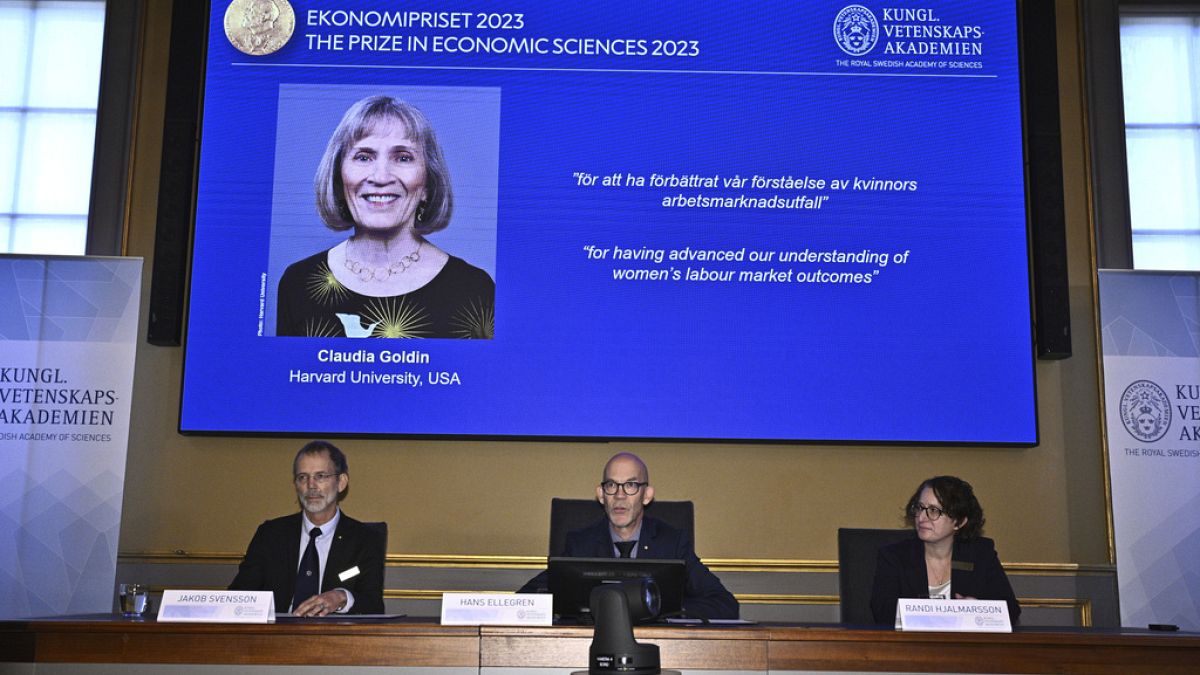 الأميركية كلوديا غولدين تفوز بجائزة نوبل للاقتصاد- ستوكهولم، السويد 9 أيلول 2023