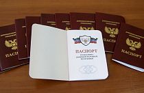 Ukrayna'da verilen Rus pasaportları (arşiv)