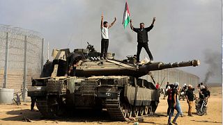 فلسطینیانی که تانک اسرائیلی را مرز غزه منهدم کردند