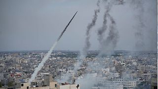 حملات راکتی حماس به اسرائیل