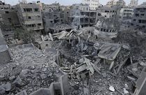 Разрушенная в результате израильского удара мечеть в секторе Газа
