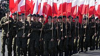 Membros da Tropa Voluntária de Defesa no dia da Armada