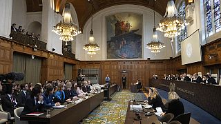  جلسات استماع أولية في القضية التي تقاضي فيها هولندا وكندا سوريا في محكمة العدل الدولية- لاهاي، هولندا،  10 أكتوبر 2023.