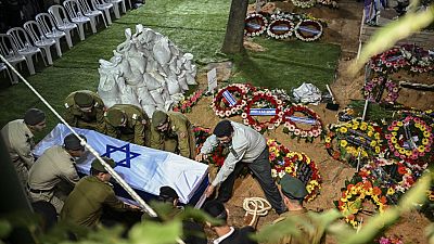 تشییع جنازه قربانیان حمله حماس در اسرائیل