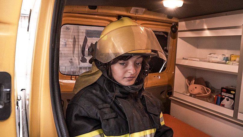 The negative perception of society drove Haya to work in the Palestinian Civil Defence