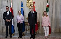 El memorando de entendimiento fue firmado en julio entre la presidenta de la Comisión Europea, Ursula von der Leyen, y el presidente tunecino, Kais Saied