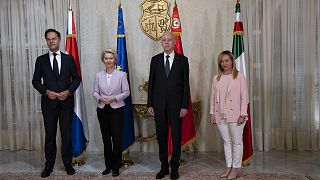 O memorando de entendimento foi assinado em julho entre a Presidente da Comissão Europeia, Ursula von der Leyen, e o Presidente tunisino, Kais Saied.