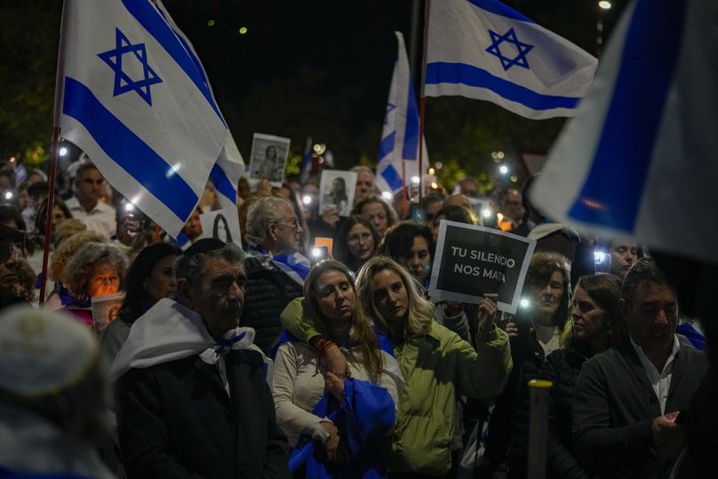 Veglia per le vittime israeliane a Santiago del Cile