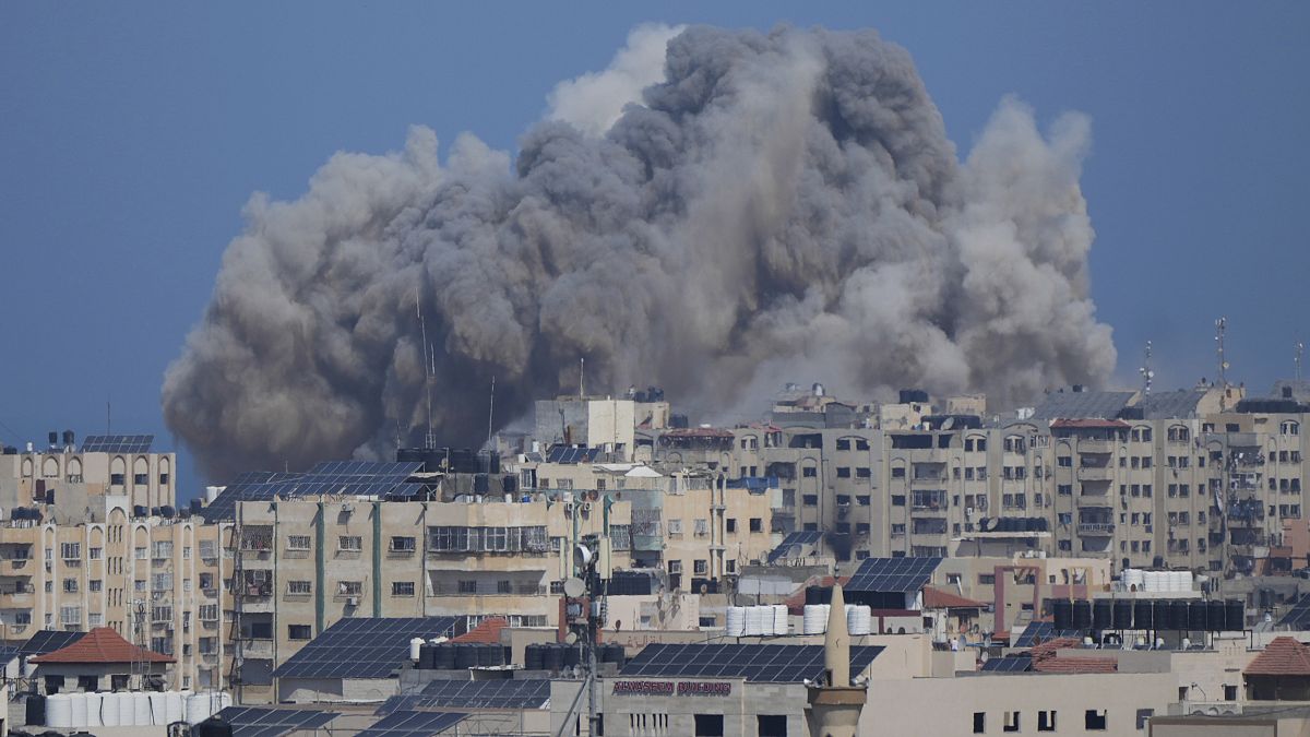 قصف إسرائيلي على غزة. 2023/10/12