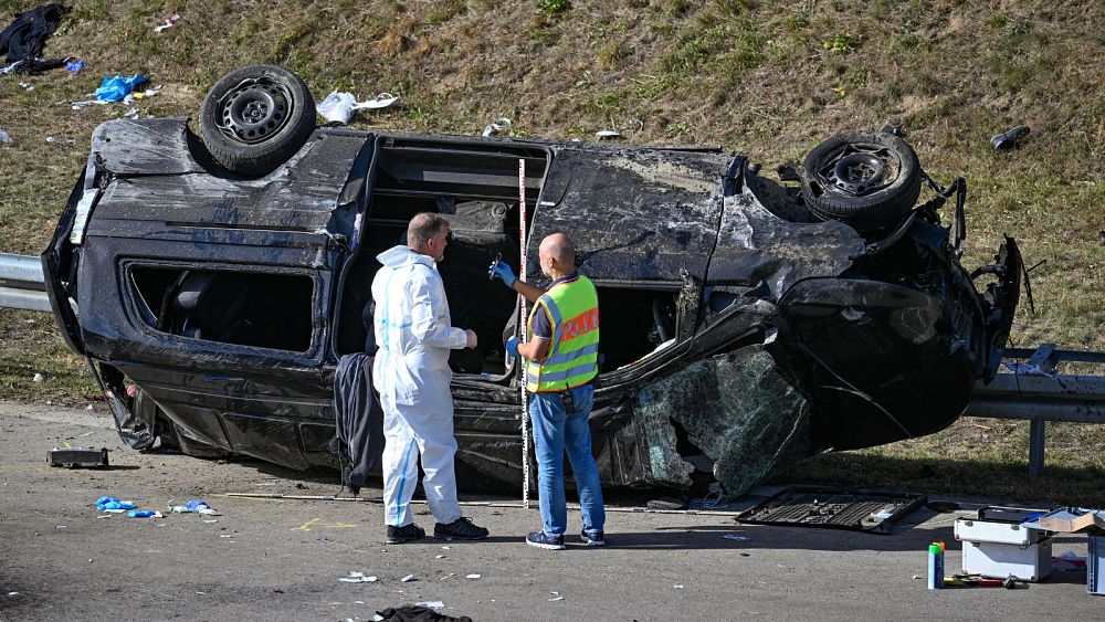 Seven killed after 'smuggler's minibus' crashes in Germany to avoid police checks