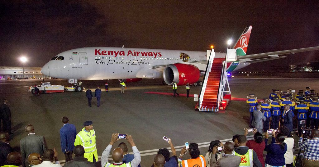 Kenyan plane diverted in London after potential issue