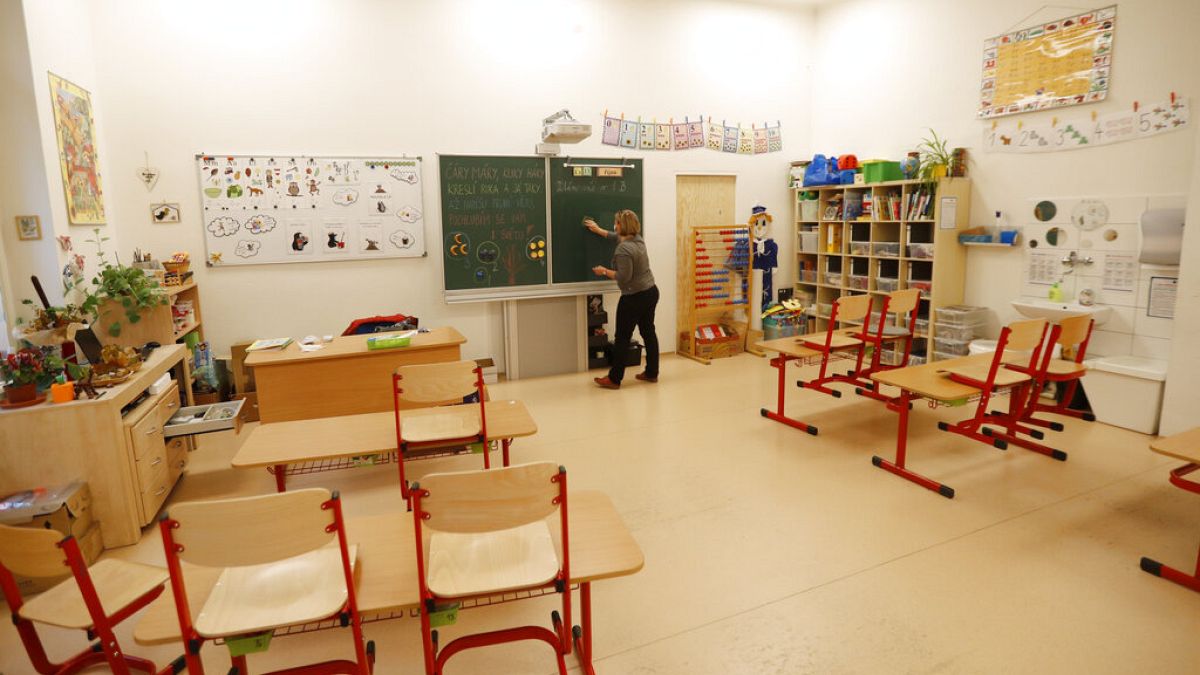 Çekya'da bir sınıf (arşiv)