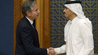 ABD Dışişleri Bakanı Blinken, Orta Doğu ülkeleri turu kapsamında Katar'da Başbakan ve Dışişleri Bakanı Muhammed bin Abdurrahman Al Sani ile bir araya geldi. 