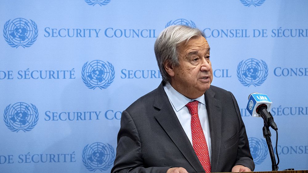 Генералният секретар на ООН Антонио Гутериш говори за ситуацията в