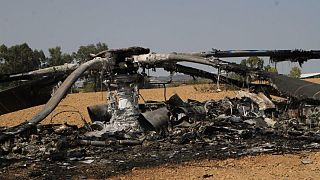 المروحية العسكرية الإسرائيلية التي تحطمت يوم السابع من أكتوبر 2023 في عملية طوفان الأقصى