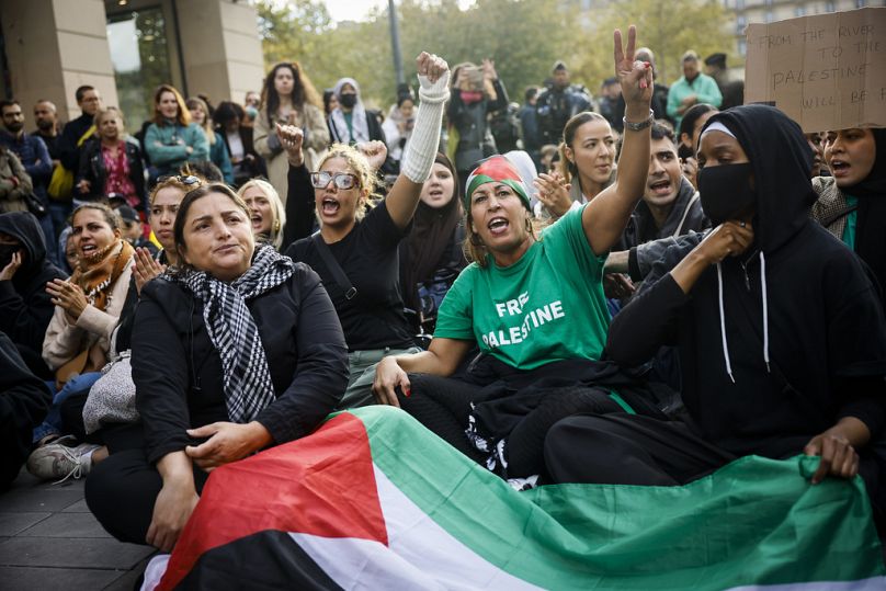 Manifestazione pro-Palestina a Parigi. (14.10.2023)