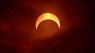 Die ringförmige oder Feuerkranz-Sonnenfinsternis in den USA - wie hier in Idaho