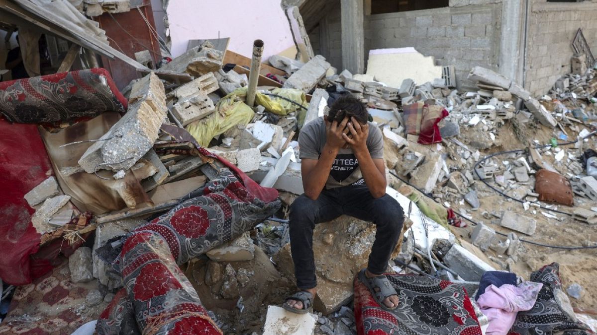 Dégâts à Gaza après des frappes israéliennes, octobre 2023.