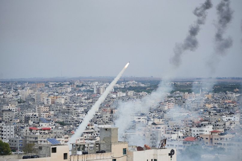 Gázából kilőtt rakéták 2023. október 7-én