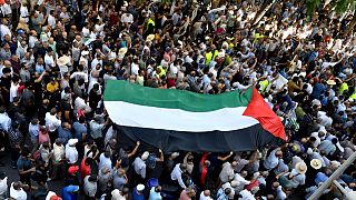 Guerre Israël-Hamas : en Tunisie, manifestation pour les Palestiniens