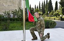 Ο Αλίεφ σε φωτογραφία που διανεμήθηκε από το γραφείο του
