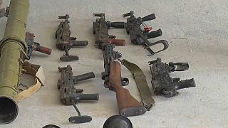 أسلحة تعود لكتائب القسام بحسب الجيش الإسرائيلي