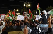 Manifestação pró-palestiniana em Chipre
