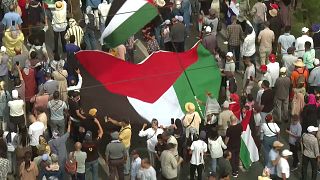 Tens of thousands of Moroccans march in support of Palestinians