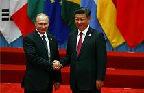 Президент РФ Владимир Путин и лидер КНР Си Цзиньпин 