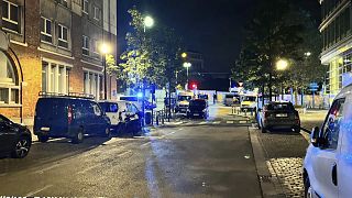 A hétfő esti lövöldözés helyszíne Brüsszel belvárosában