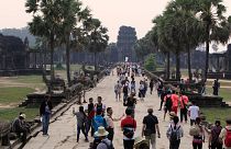 The airport is designed to serve as an upgraded gateway to the centuries-old Angkor Wat temple complex in the northwestern province of Siem Reap.