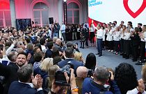 Donald Tusk, Chef der Bürgerplattform, kann sich über ein gutes Abschneiden bei der polnischen Parlamentswahl freuen